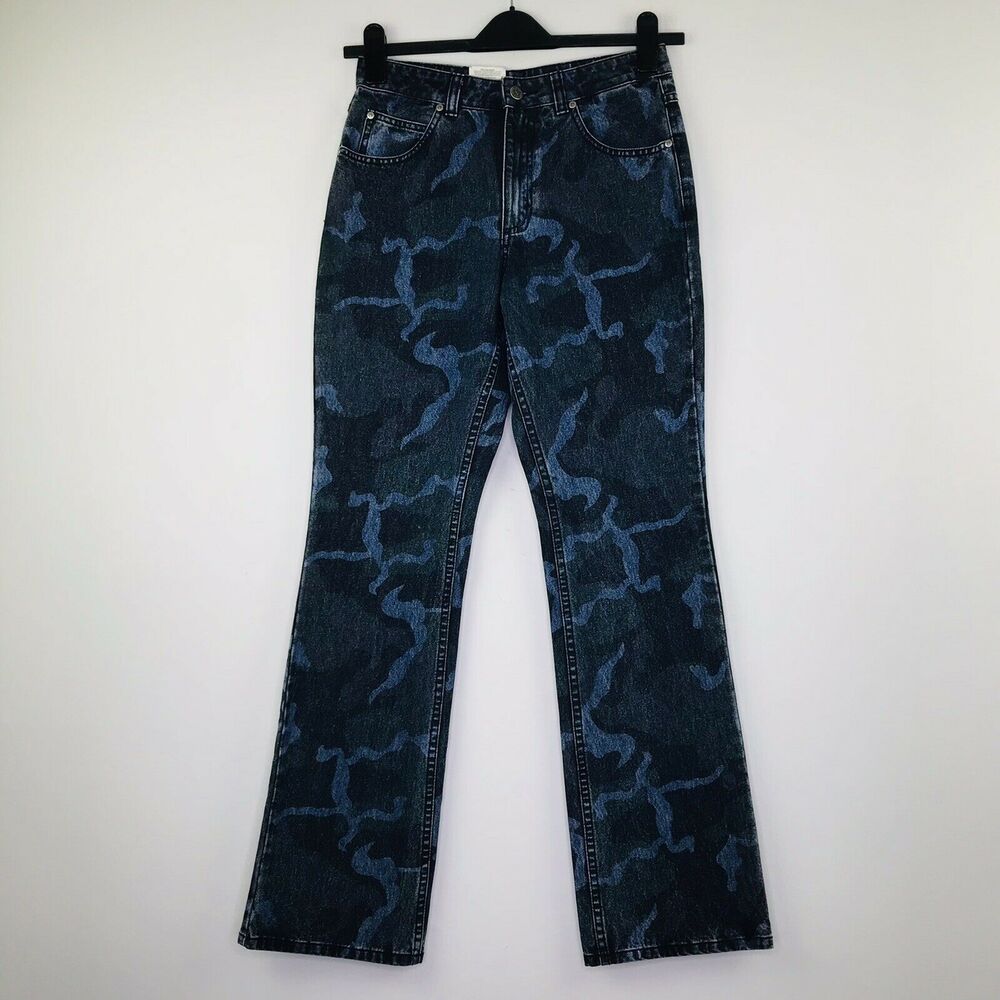 Wrangler 20X Women's 7/8x32 Blue Jeans Low Rise Boot Cut Camo Streetwear NWT I